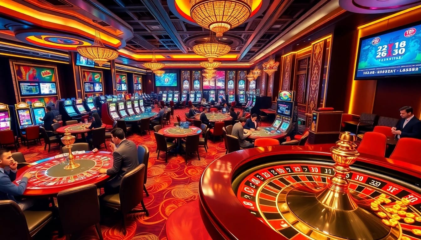Experience the excitement of xin88 with vibrant casino tables, thrilling games, and professional dealers.