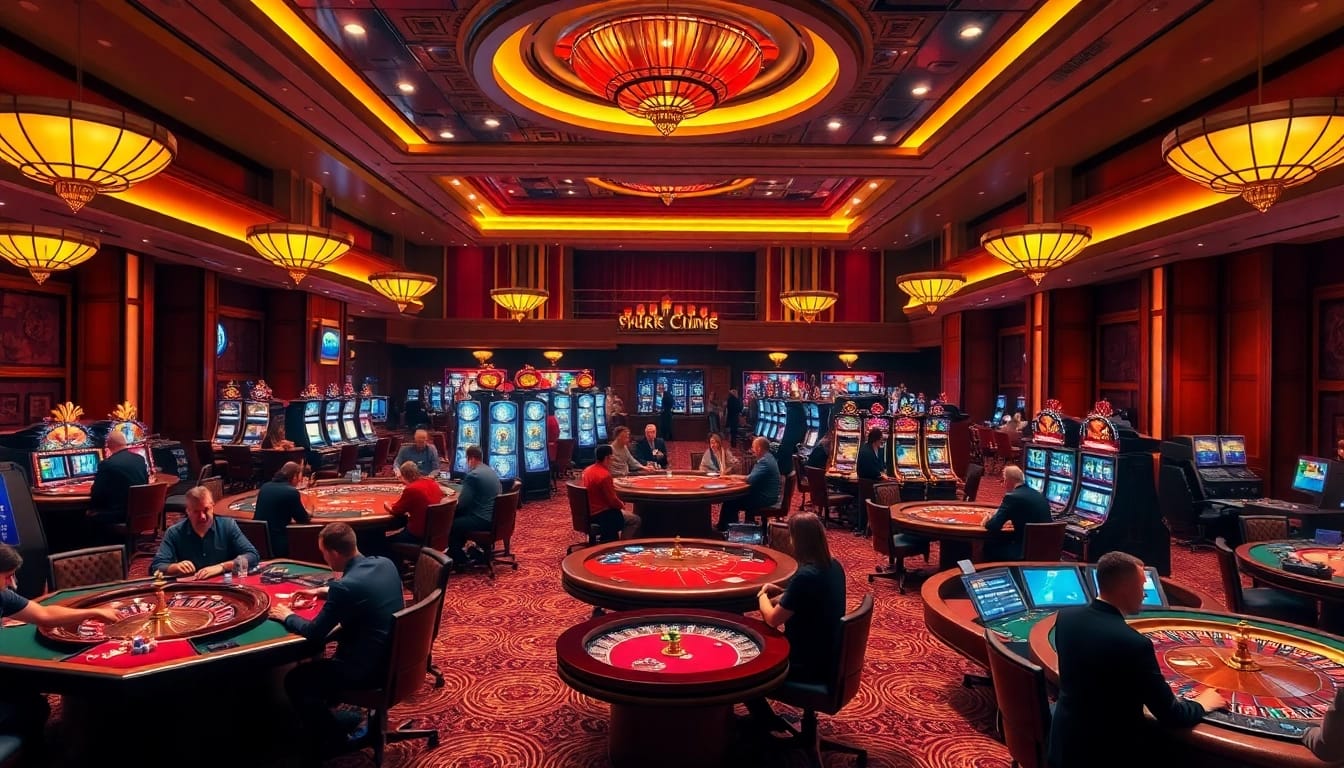 Exciting gameplay scene at 789win club casino showcasing poker, roulette, and slots.