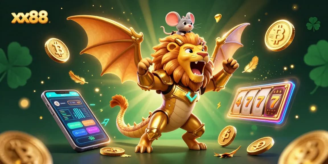 Experience thrilling action with xx88 as the roaring chimera and brave mouse jockey lead the casino adventure.