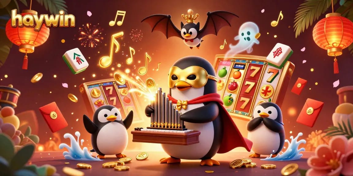 Spin the reels and win at haywin with a captivating casino scene featuring lucky symbols.