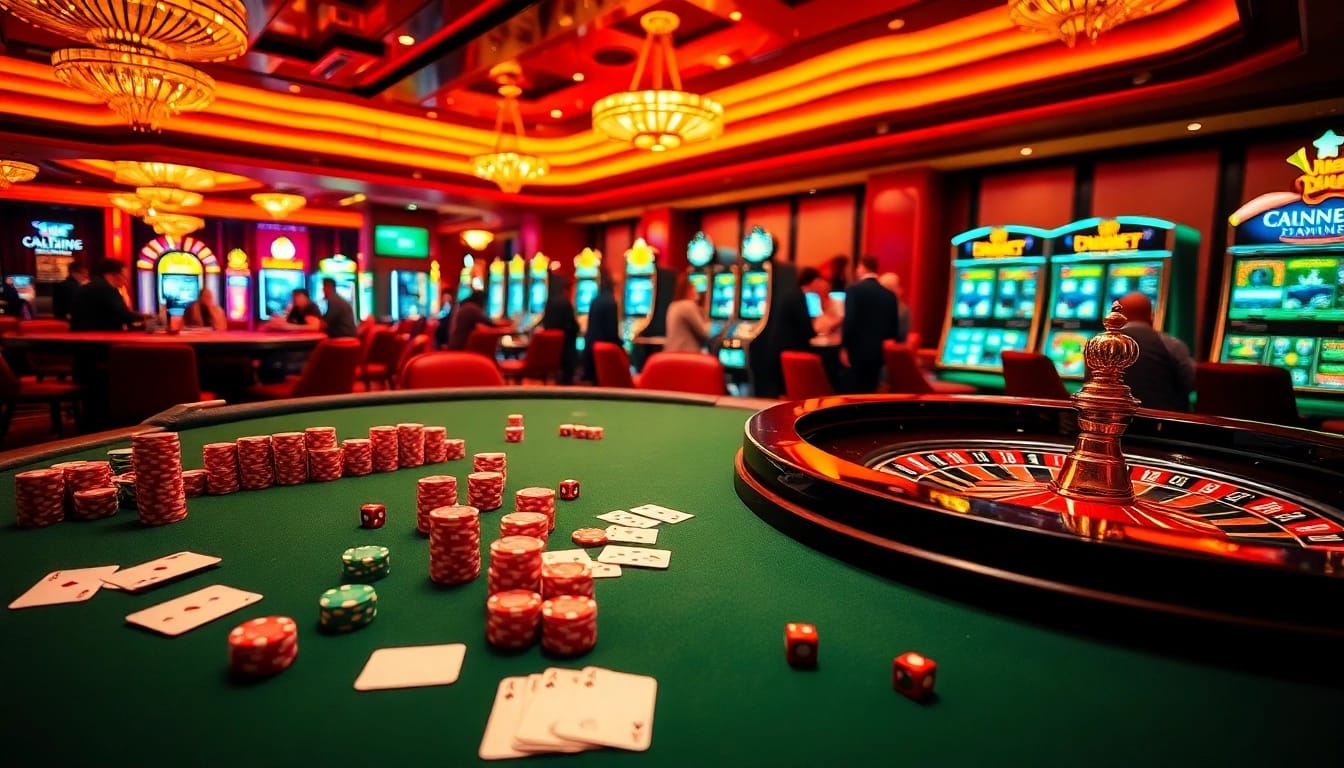 Experience the excitement of casino gaming at 888new.nl with vibrant poker tables and roulette wheels.