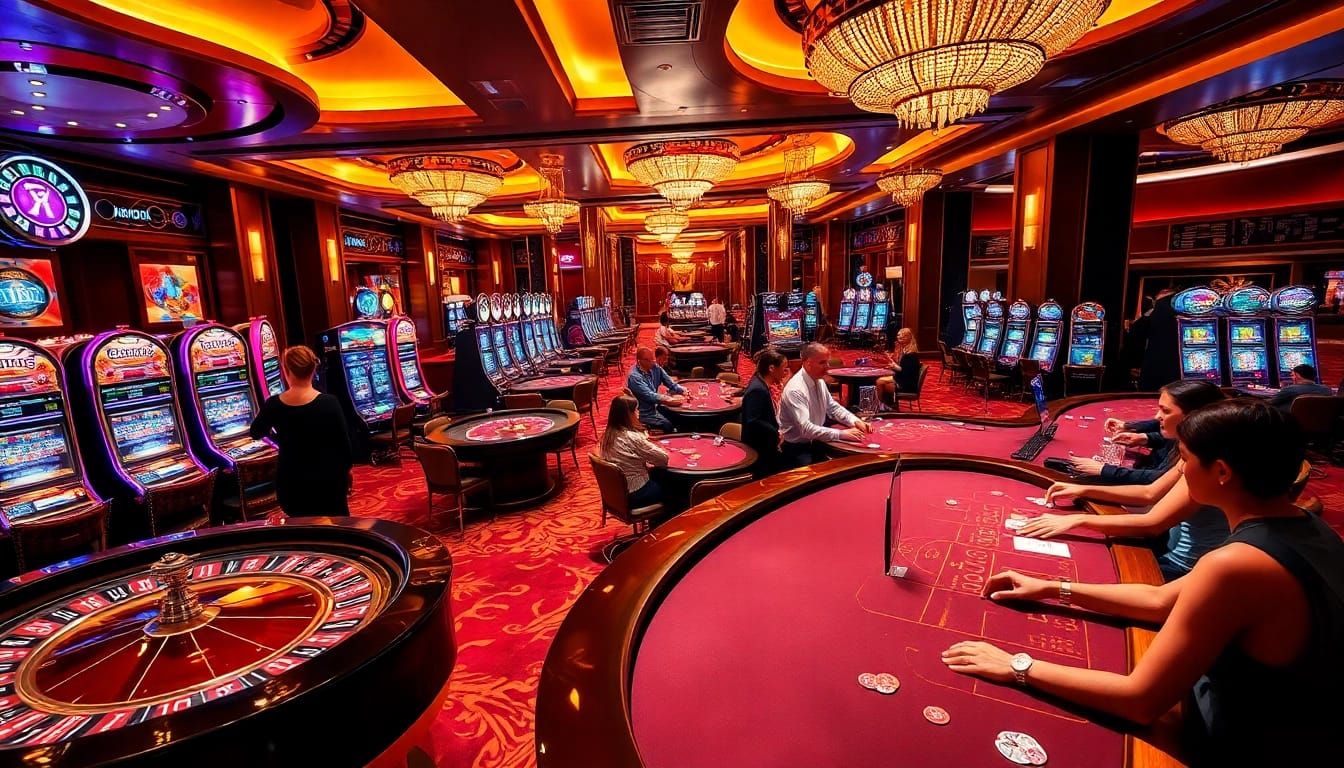 Experience the excitement of https://s8net.com/ with vibrant casino scenes featuring roulette, slots, and live gaming action.