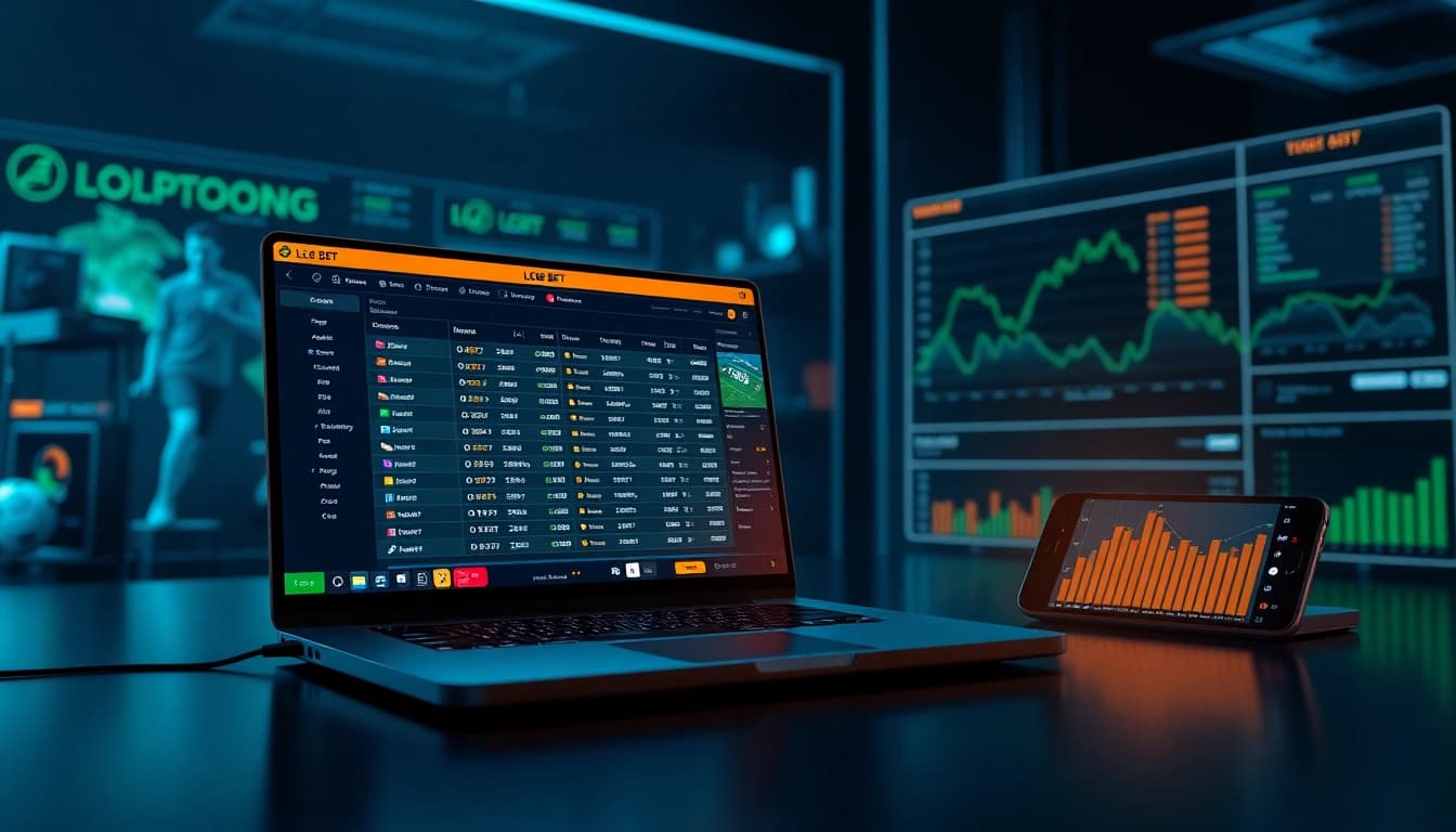 Engaging digital interface of LC88 BET showcasing online betting excitement.