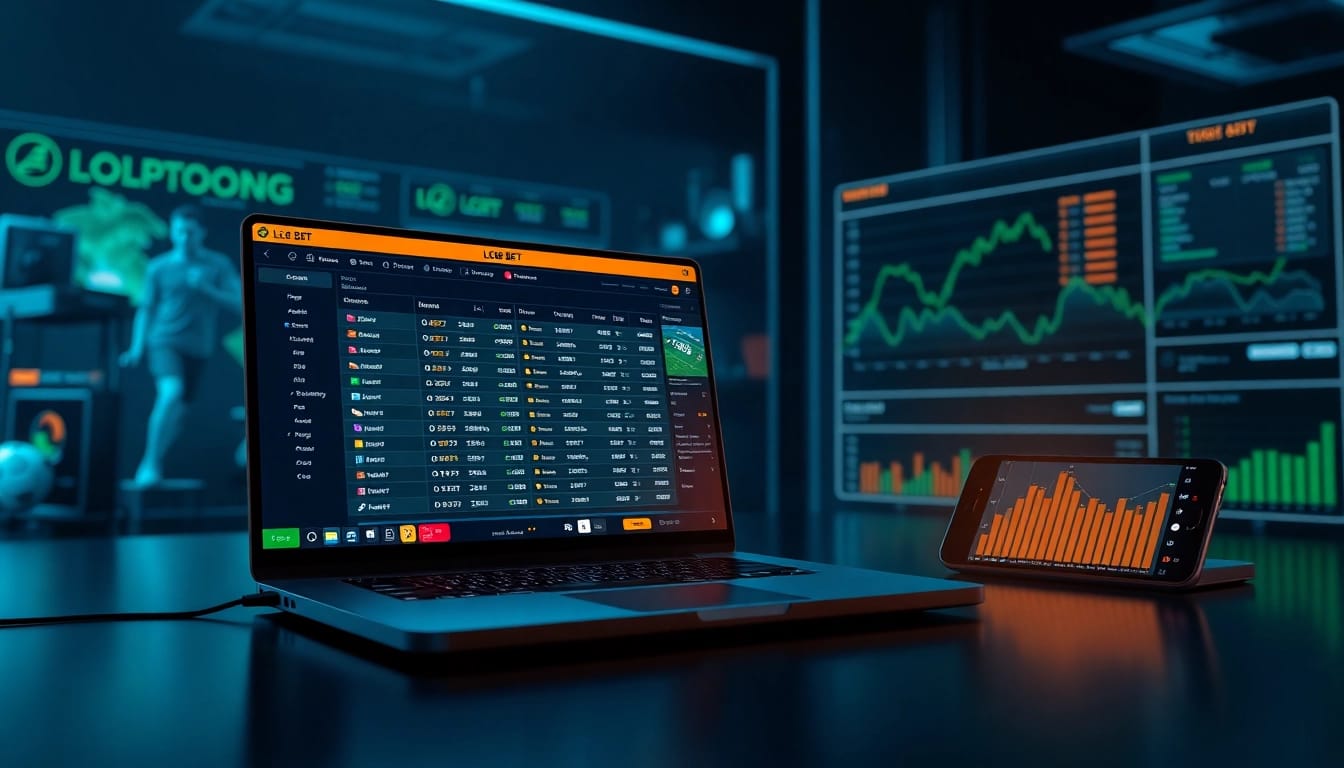 Engaging digital interface of LC88 BET showcasing online betting excitement.