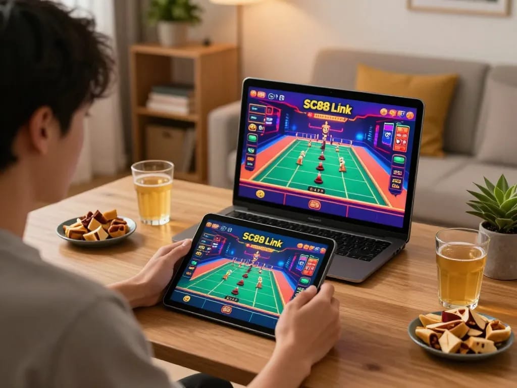 Playing exciting games on SC88 Link interface, enjoying immersive online gambling experience