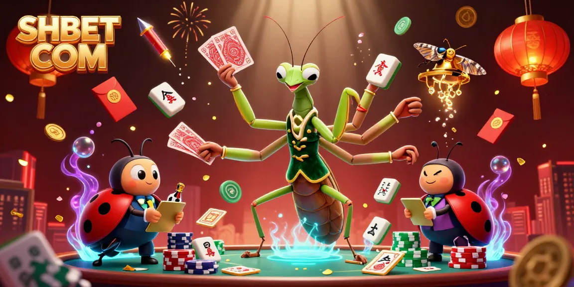 Experience thrilling casino action with SHBET COM in this vibrant 3D illustration showcasing colorful characters and dynamic gambling elements.