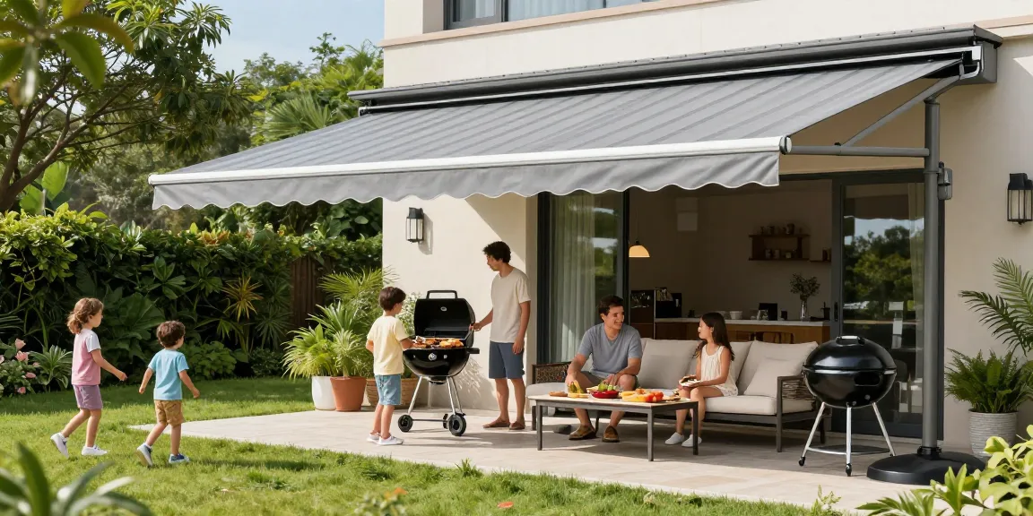 Moderne Terrassenüberdachungen bieten Schatten und Stil für Familienfeiern im Freien