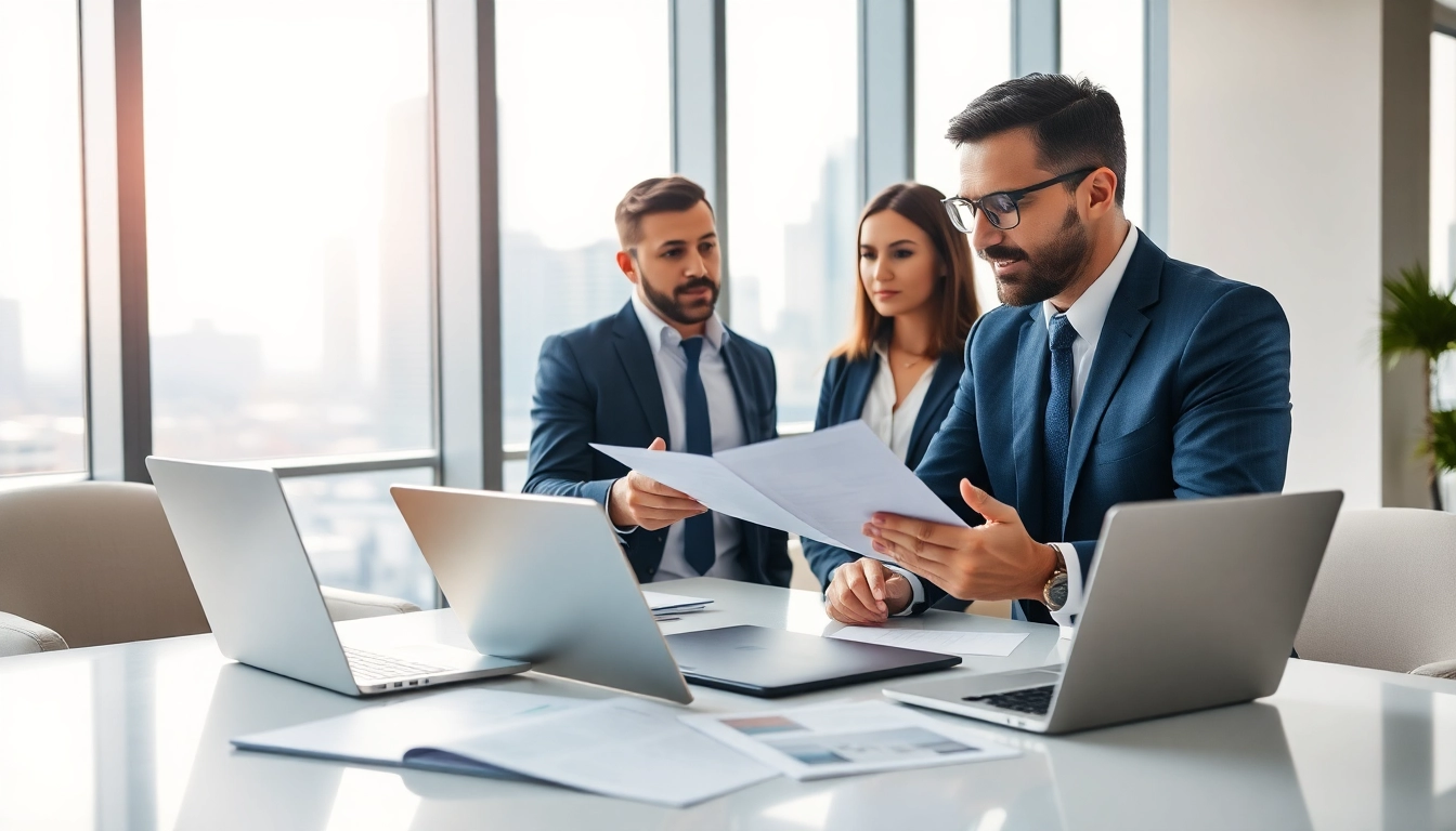 Headhunter Ingenieure diskutiert potentielle Kandidatenprofile in einem modernen Büro.