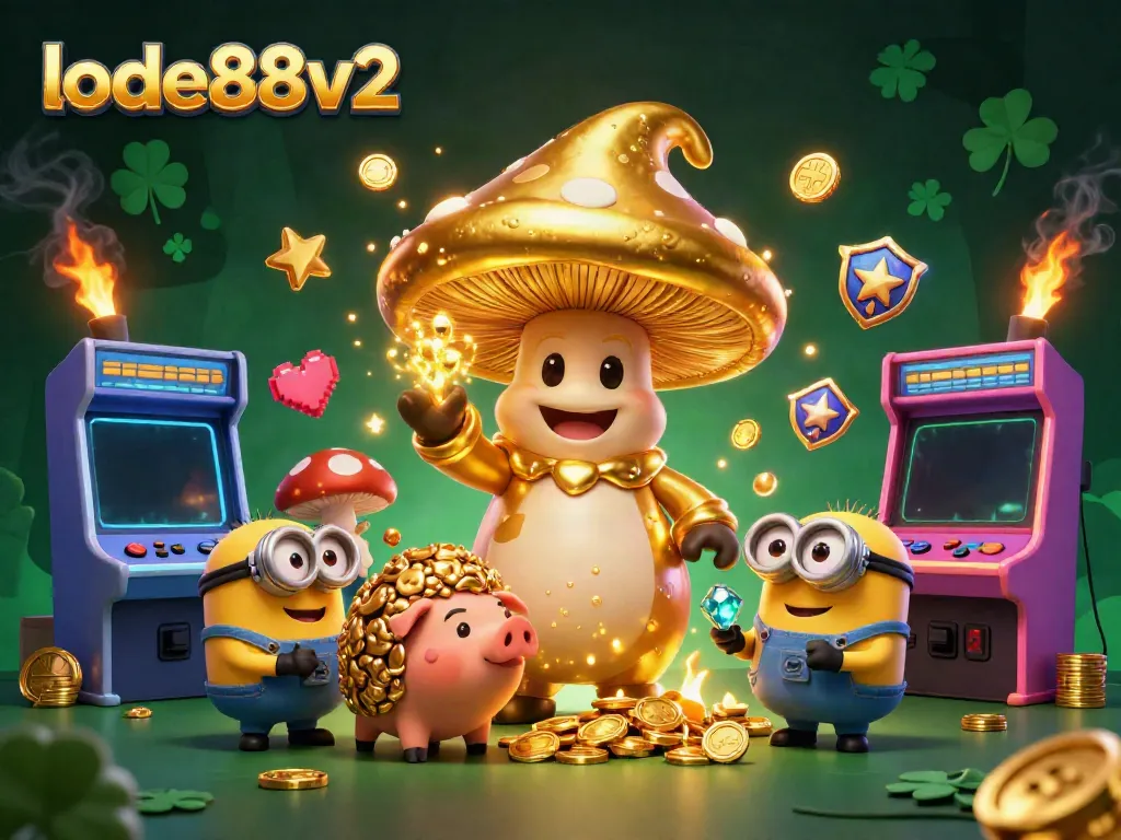 Engage in winning strategies at lode88v2 with vibrant casino-themed characters and elements.