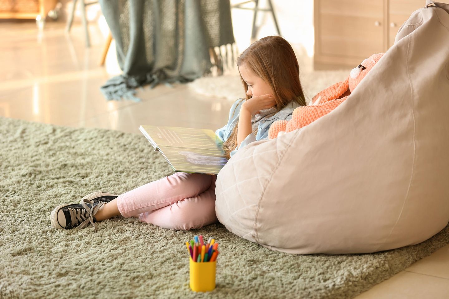Erlebe pure Behaglichkeit mit unserem Sitzsack fuer Kinder – der perfekte Ort zum Entspannen