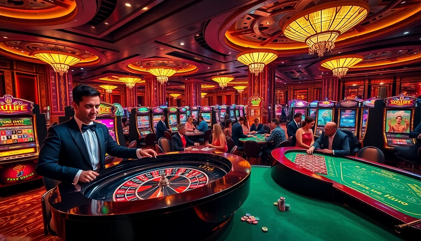Experience the excitement of winning at https://f168.today/ with vibrant casino games featuring roulette and slot machines.