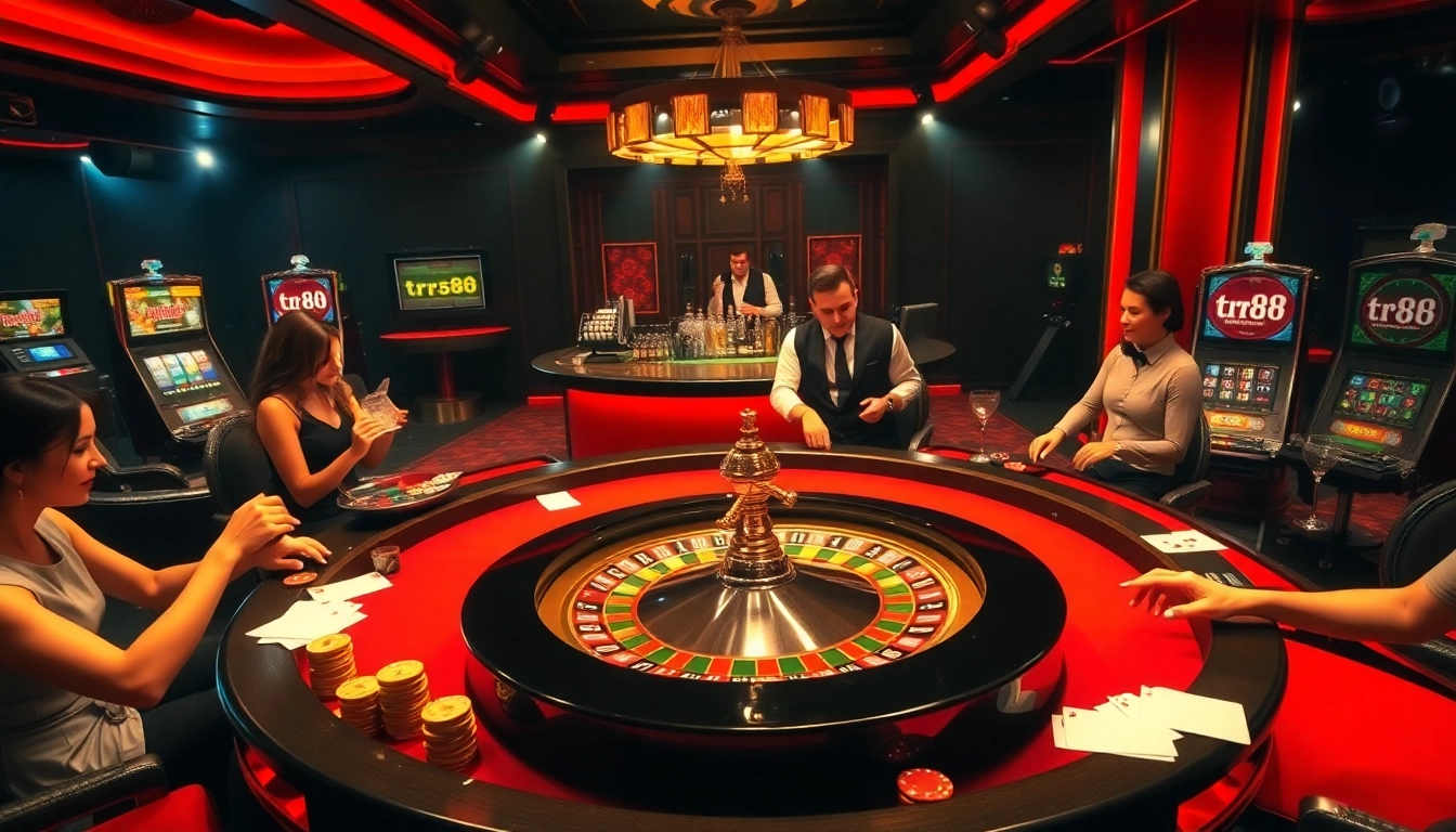 Experience thrilling games at tr88 casino with vibrant tables and enthusiastic players.