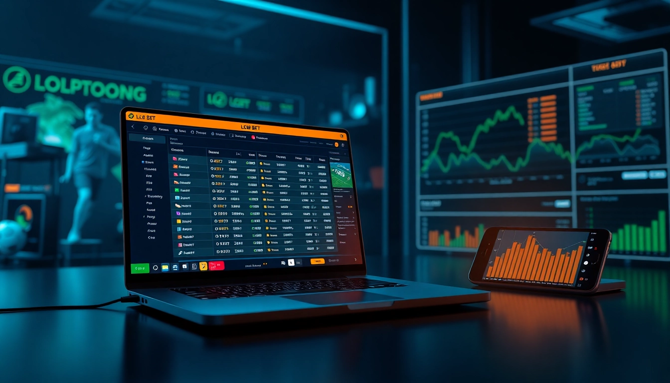 Engaging digital interface of LC88 BET showcasing online betting excitement.