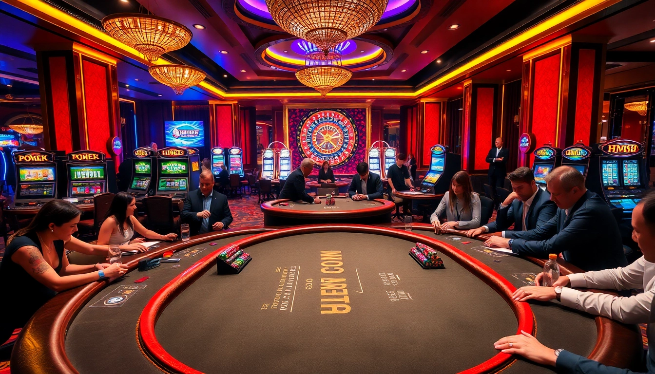 Experience the thrill of winning at HM88 casino with vibrant poker tables and dynamic games.