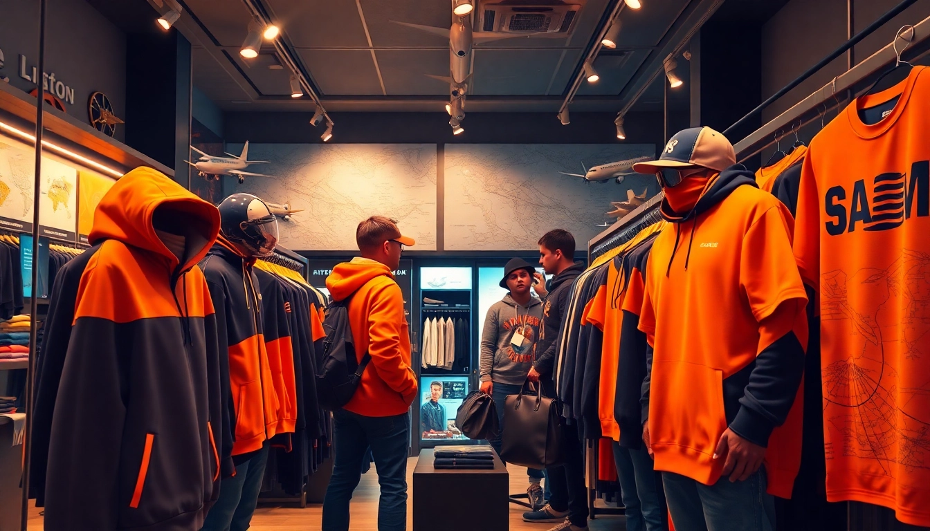 FLY88 aviation-inspired clothing collection featuring stylish apparel and accessories.