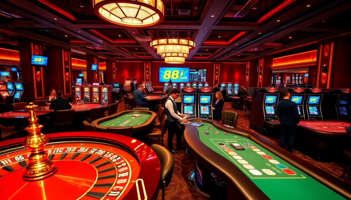 Experience thrilling gameplay at 88i com with vibrant casino tables and engaging online betting.