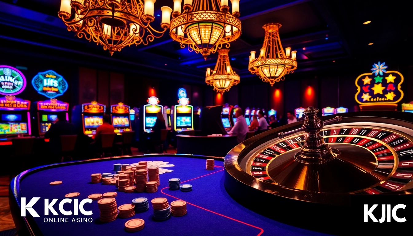 Experience thrilling gaming at https://kjcmh.com/ with vibrant casino tables filled with action.