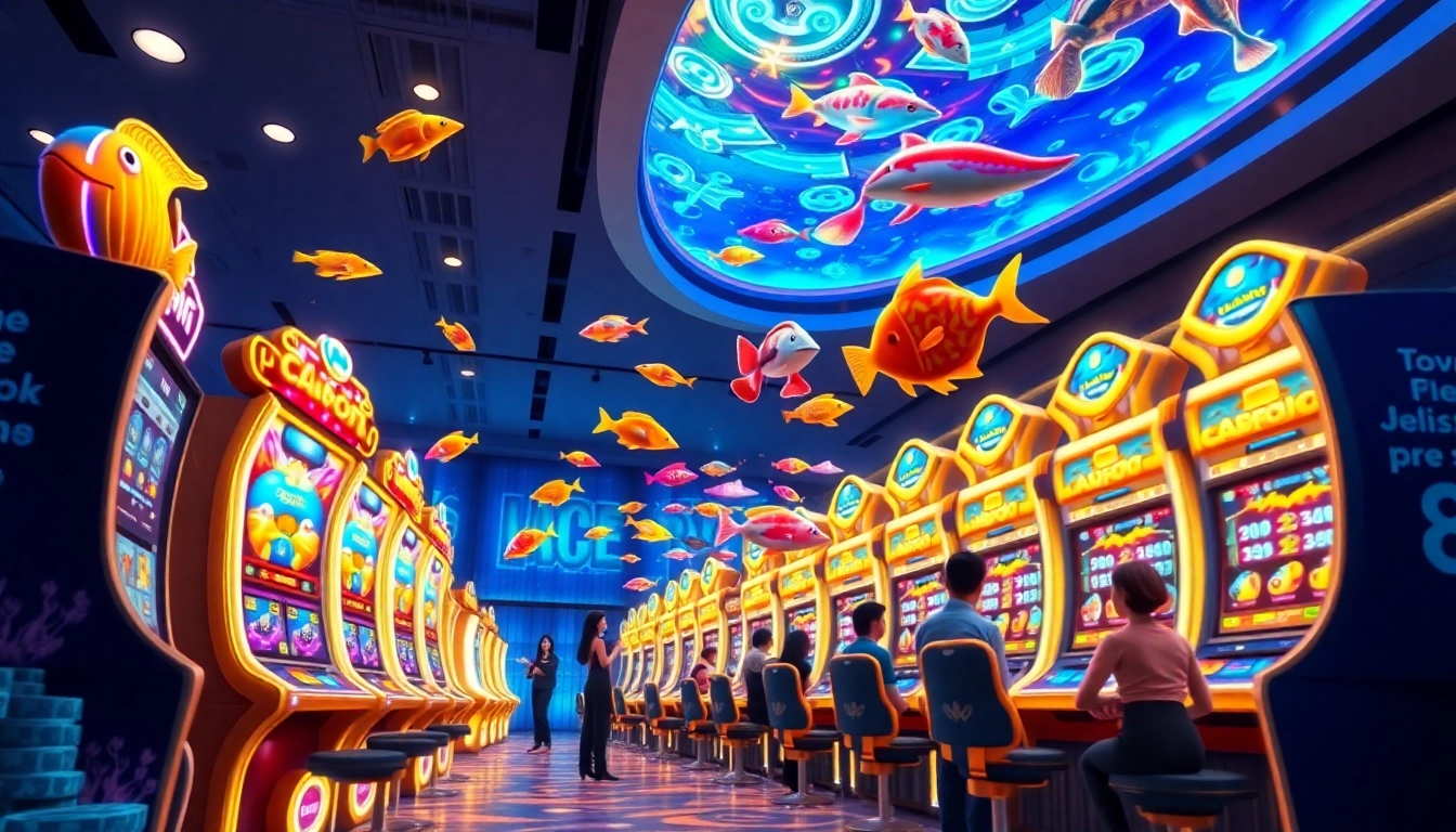 Bắn cá xn88 gameplay showcasing vibrant visuals and immersive digital casino experience.