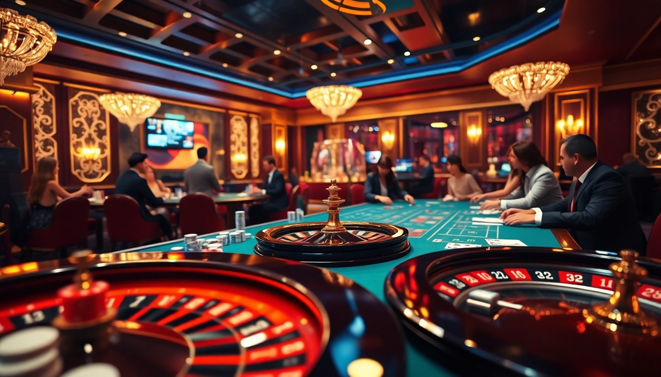Engaging players at the cổng game 789club with thrilling card games and vibrant casino ambiance.