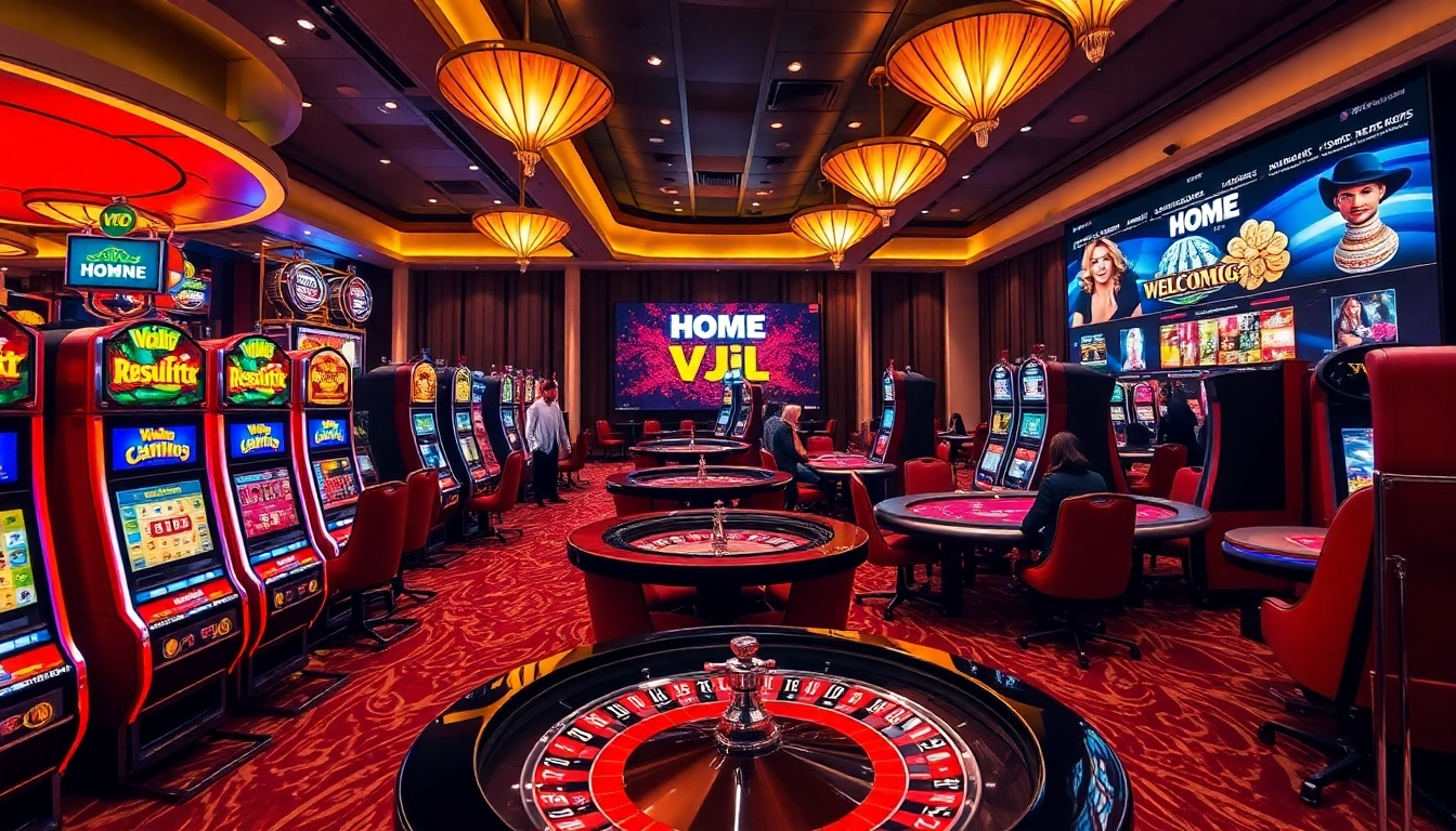 Experience the thrill of gambling at home vvjl with luxurious casino visuals capturing excitement.