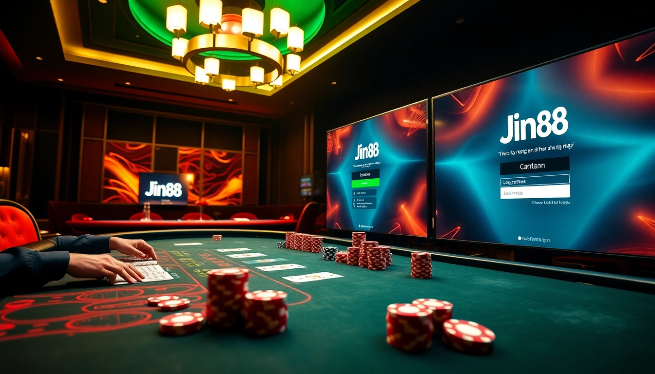 Engage in thrilling gambling experiences with jun88 đăng nhập on an elegant casino interface.