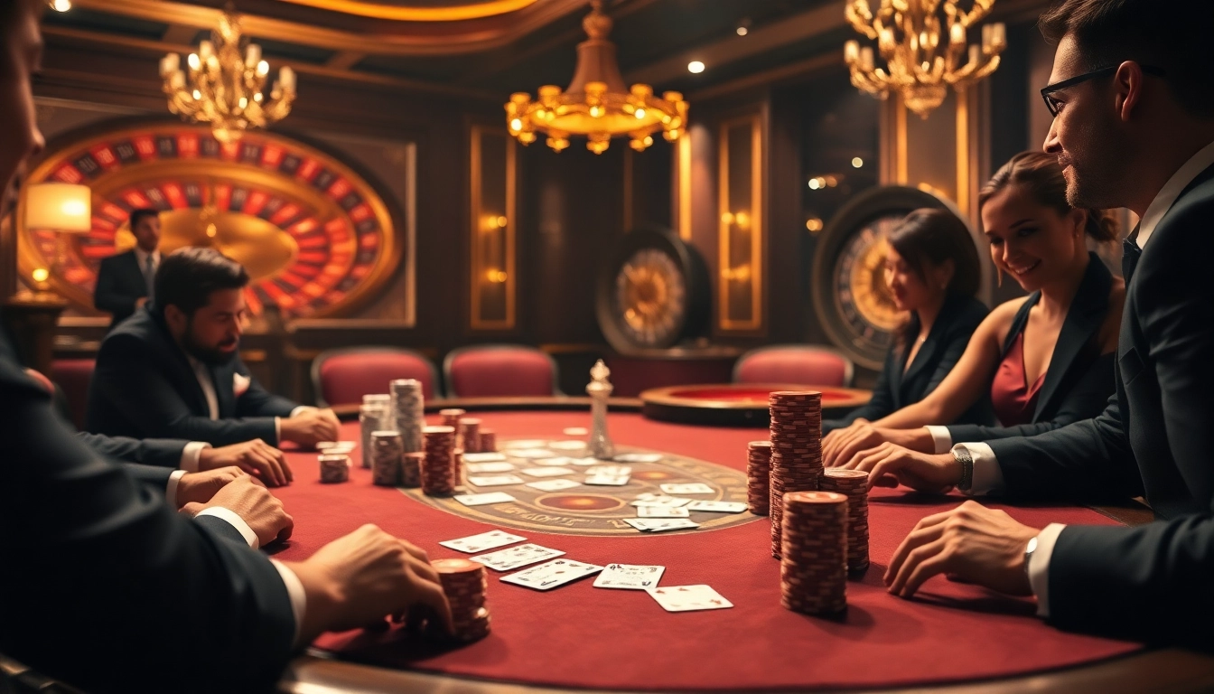 Engage in high-stakes poker at https://b52club.forum/, surrounded by luxurious casino flair and excitement.