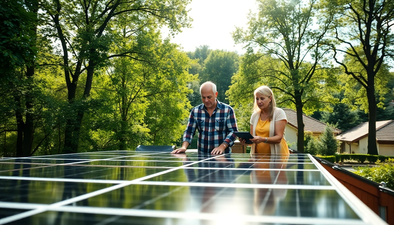 Solar Wien bietet nachhaltige Energielösungen mit modernen Solarpanelen in idyllischer Umgebung.