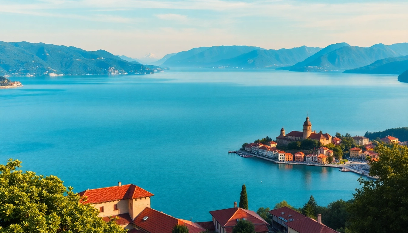 Staunenswerter Blick auf den Gardasee mit kristallklarem Wasser, Hügeln und historischen Schlössern – ideal für Ihren Urlaub am Gardasee.
