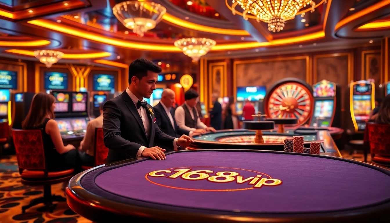Experience thrilling gameplay at c168 vip casino with vibrant tables and exciting winning odds.