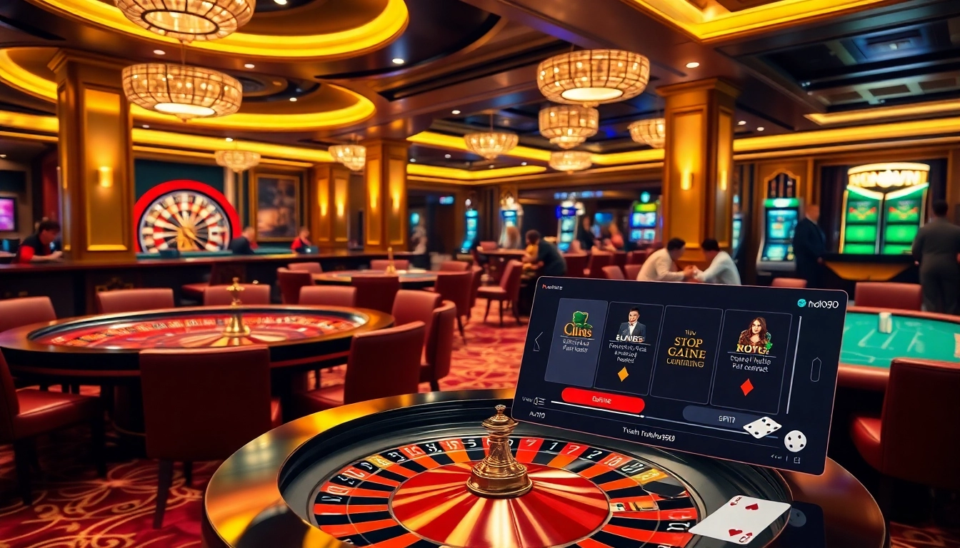 Nohu90 players enjoying thrilling moments at a luxurious casino table.